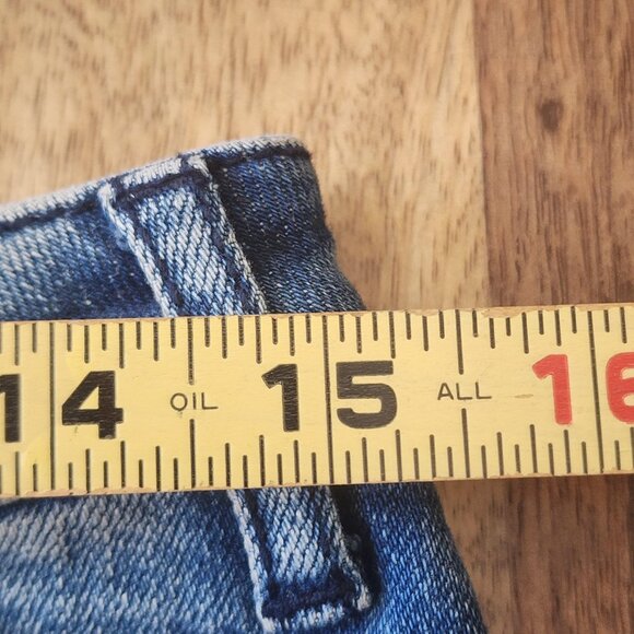 Pilcro and the Letterpress Skirt Womens 6 Blue Denim Pencil Slit Anthropologie - Picture 10 of 11